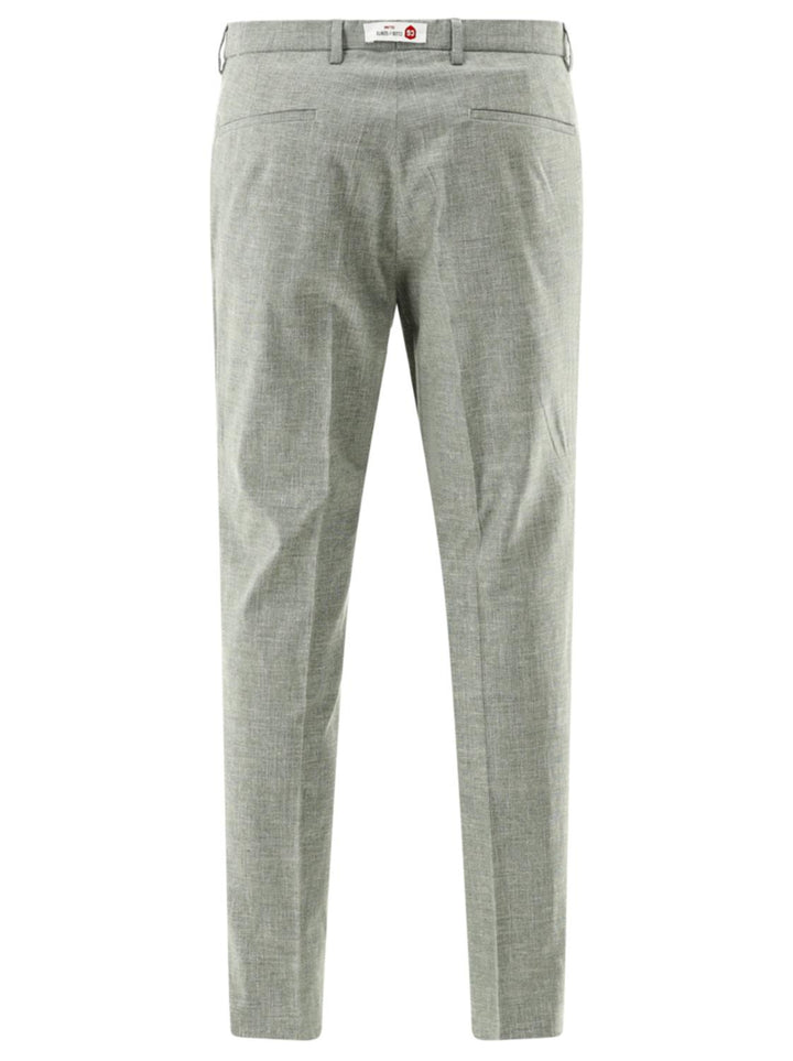 Club of Gents CG PACO pantalon-43% katoen, 26% wol, 18% viskose, 11% linnen, 2% elasthaan-HEREN PAKKEN & COLBERTS-Groen