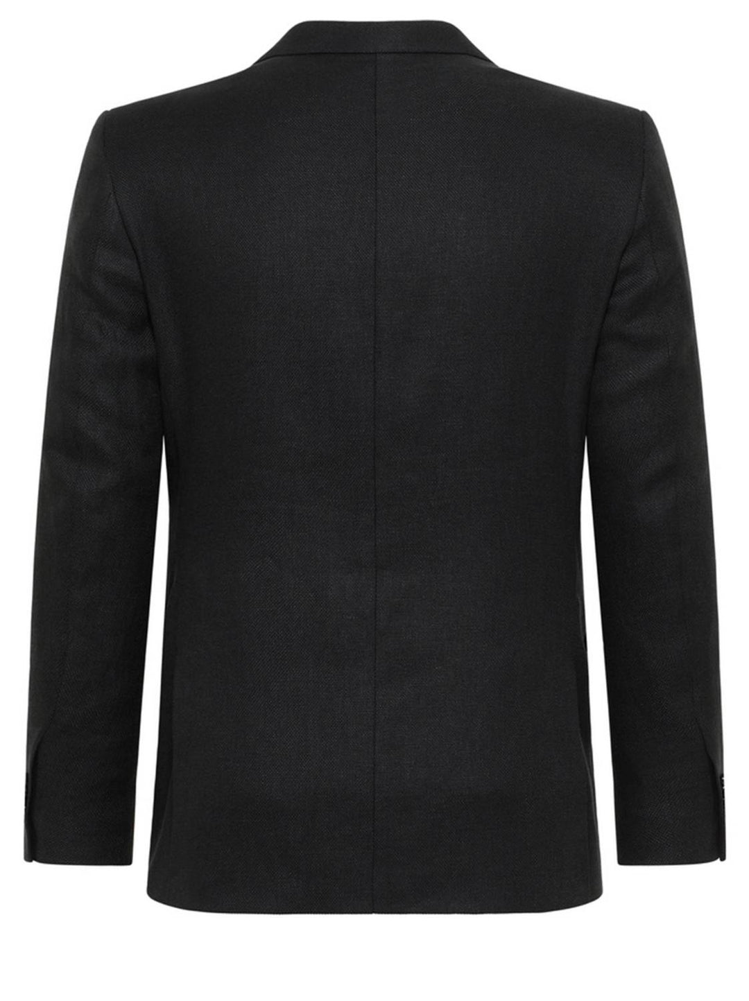 Club of Gents CG PARKER-61% linnen, 36% lyocell, 2% polyamide, 1% elasthaan-HEREN PAKKEN & COLBERTS-Zwart