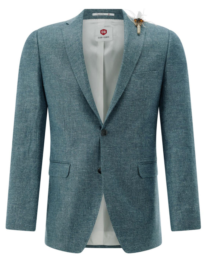 Club of Gents CG PAUL-61% linnen, 36% lyocell, 2% polyamide, 1% elasthaan-HEREN PAKKEN & COLBERTS-Groen