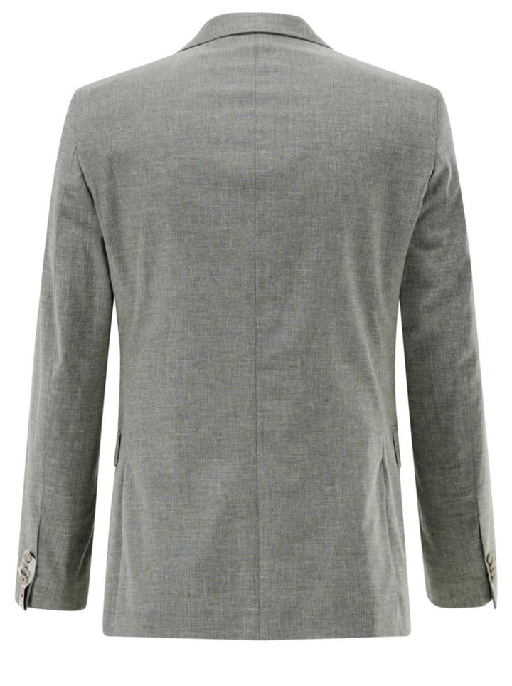 Club of Gents CG PAUL colbert-43% Katoen<br />26% Scheerwol<br />2% spandex<br />18% viscose<br />11% Linnen-HEREN PAKKEN & COLBERTS-Groen