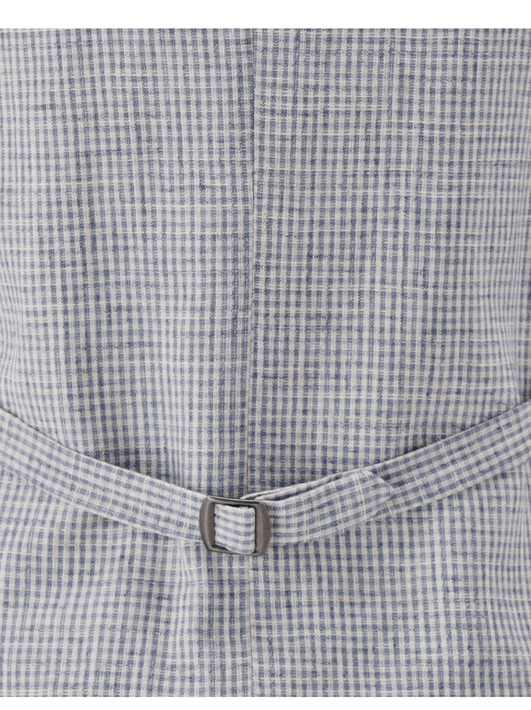 Club of Gents CG Perry Gilet linnen-katoenmix-39% Viscose<br />37% Linnen<br />19% Katoen<br />5% Polyester-HEREN PAKKEN & COLBERTS-Blauw