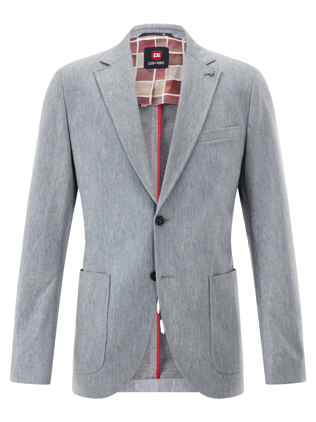 Club of Gents colbert CARTER-73% Polyester<br />22% Viscose<br />5% Elastaan-HEREN PAKKEN & COLBERTS-Blauw