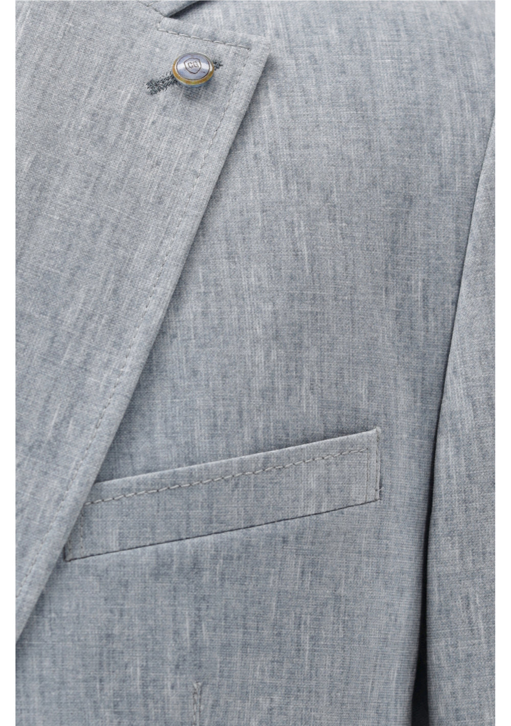 Club of Gents colbert CARTER-73% Polyester<br />22% Viscose<br />5% Elastaan-HEREN PAKKEN & COLBERTS-Blauw