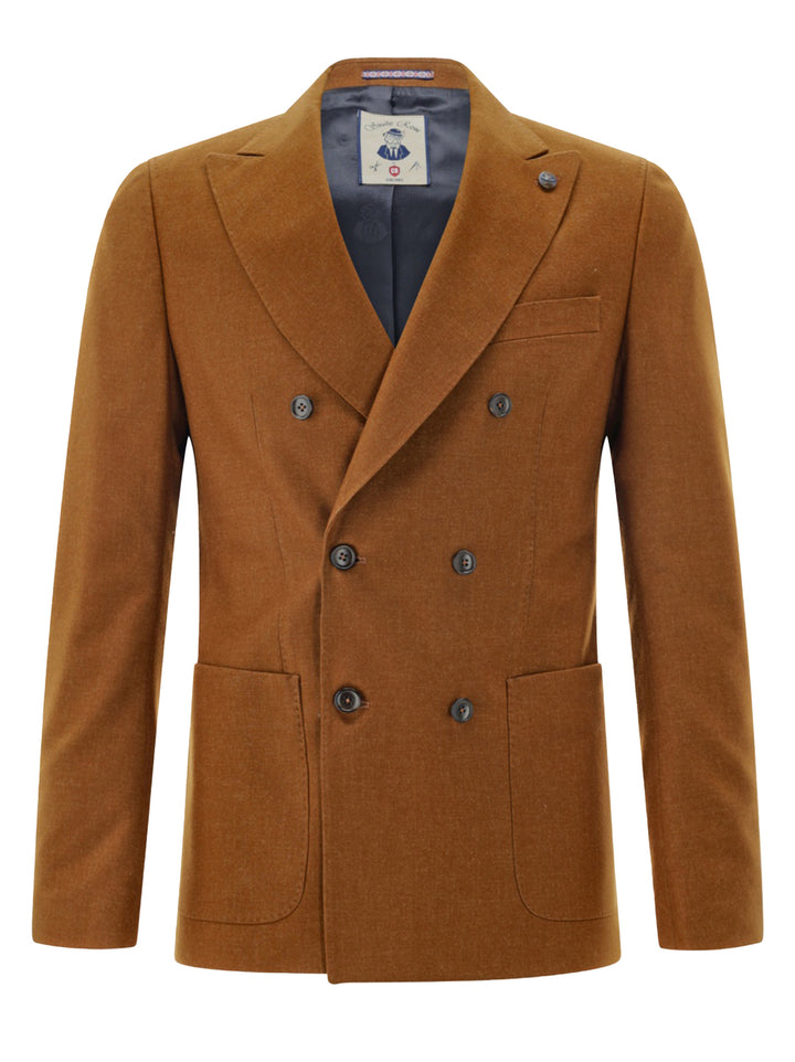 Club of Gents colbert CG Carlo SV-80% Wol<br />20% Polyester-HEREN PAKKEN & COLBERTS-Bruin