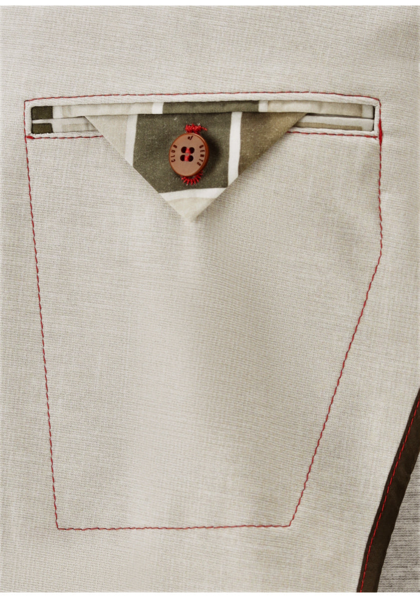 Club of Gents colbert CG Carter-J SV-94% Polyester<br />6% Elastaan-HEREN PAKKEN & COLBERTS-Beige
