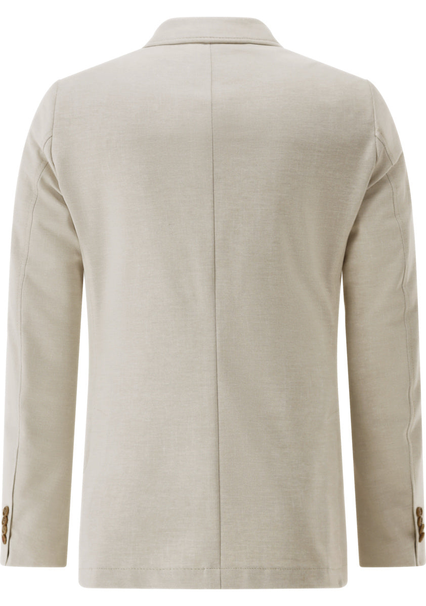 Club of Gents colbert CG Carter-J SV-94% Polyester<br />6% Elastaan-HEREN PAKKEN & COLBERTS-Beige