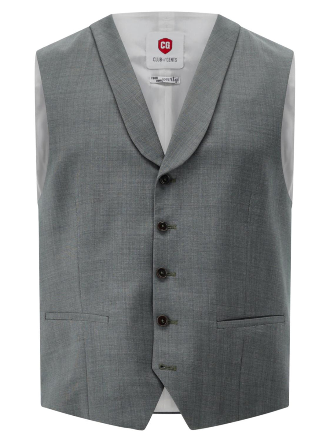 Club of Gents gilet PHILLIP-100% wol-HEREN PAKKEN & COLBERTS-Groen