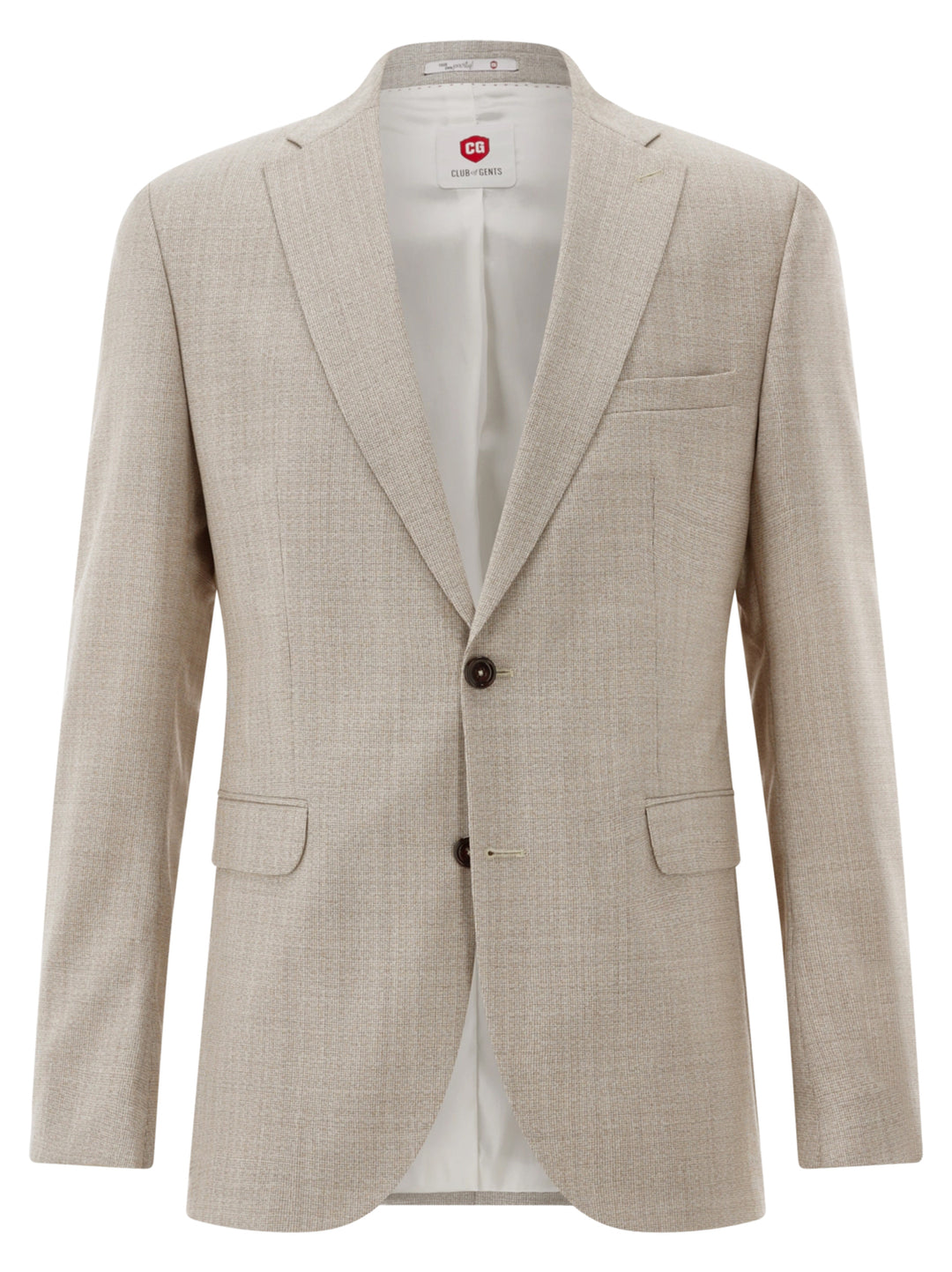 Club of Gents – Mix & Match Colbert Beige-60% acetaat, 40% polyester-HEREN PAKKEN & COLBERTS-Beige