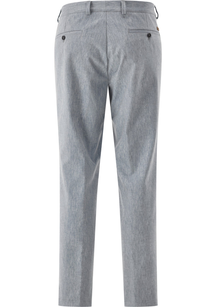 Club of Gents pantalon GLOW-73% Polyester<br />22% Viscose<br />5% Elastaan-HEREN PAKKEN & COLBERTS-Blauw