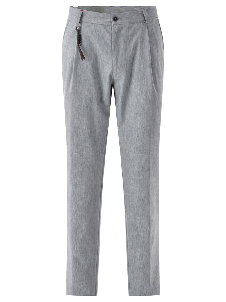 Club of Gents pantalon GLOW-73% Polyester<br />22% Viscose<br />5% Elastaan-HEREN PAKKEN & COLBERTS-Blauw