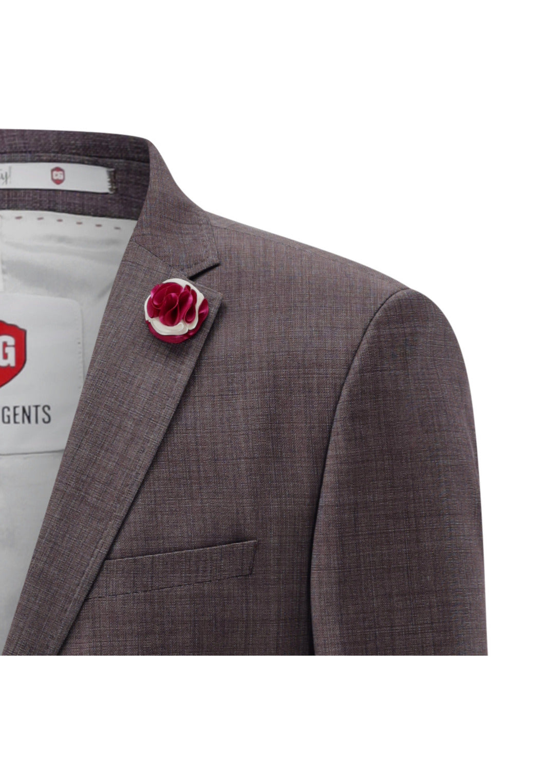 Club of Gents Patrick-ST Mix & Match Colbert-99% wol, 1 % elasthaan-HEREN PAKKEN & COLBERTS-Rood