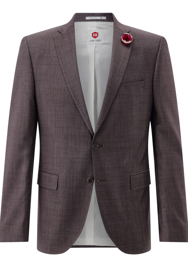 Club of Gents Patrick-ST Mix & Match Colbert-99% wol, 1 % elasthaan-HEREN PAKKEN & COLBERTS-Rood