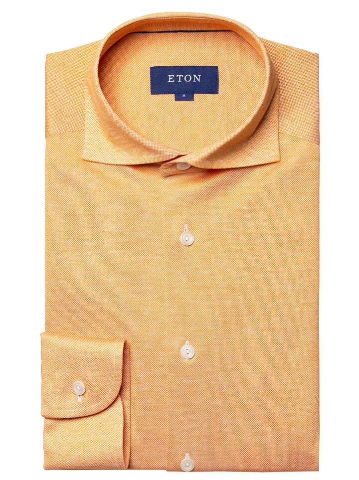 Contemporary-100% katoen-HEREN SHIRTS-Geel