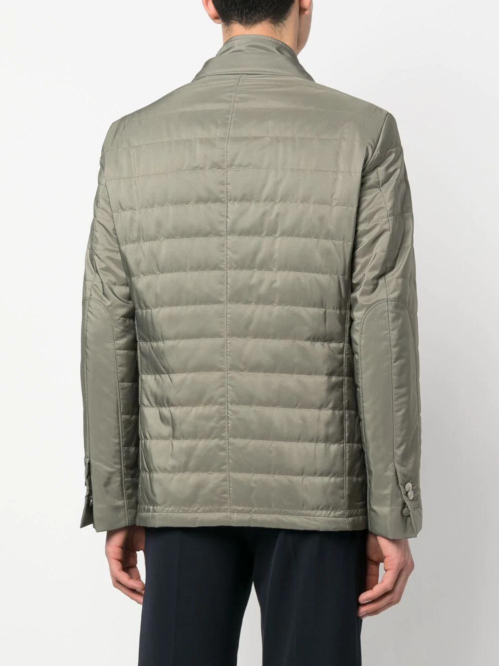 Corneliani colbertjack – Groen-HEREN JASSEN & JACKS-Groen