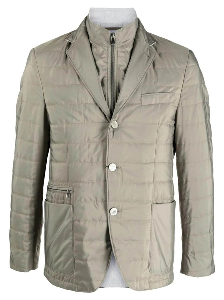 Corneliani colbertjack – Groen-HEREN JASSEN & JACKS-Groen