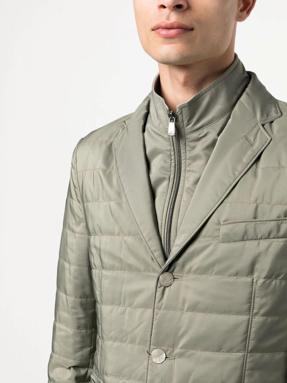 Corneliani colbertjack – Groen-HEREN JASSEN & JACKS-Groen