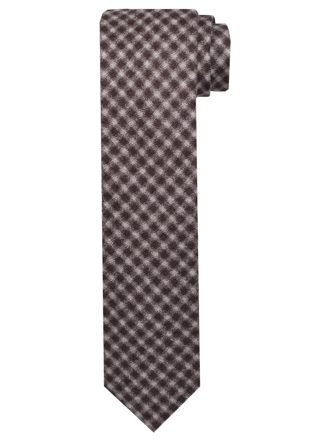 Corneliani stropdas-100% zijde-HEREN DAS/ STRIK/POCHETTE-Bruin