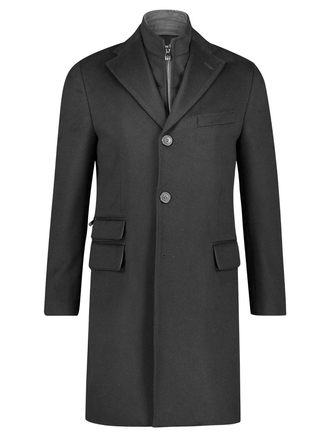 Corneliani wollen jas-100% wol-HEREN JASSEN & JACKS-Antraciet