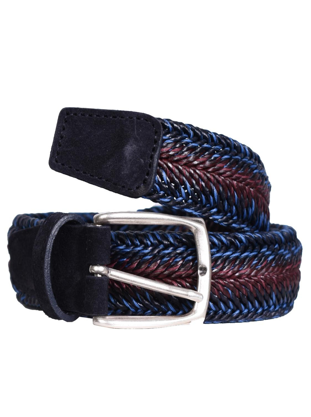 D'amico riem-Leer-HEREN SCHOENEN & RIEMEN-Blauw