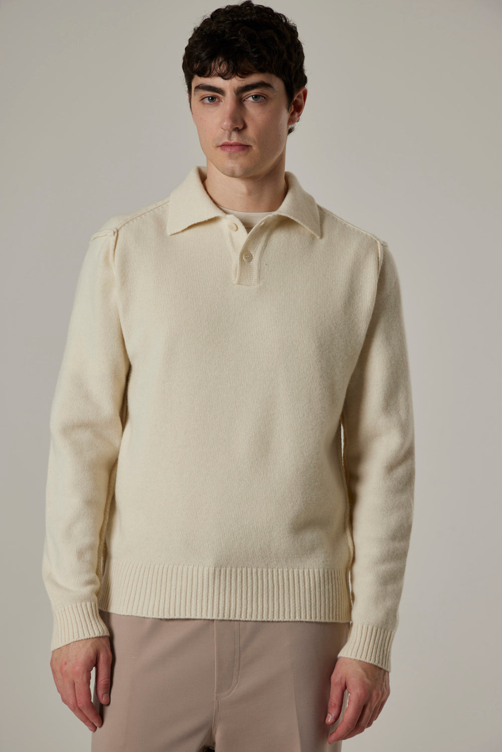 Daniele Fiesoli Merino Cashmere Polo – Room-90% merinowol, 10% cashmere-HEREN TRUIEN & VESTEN-Room