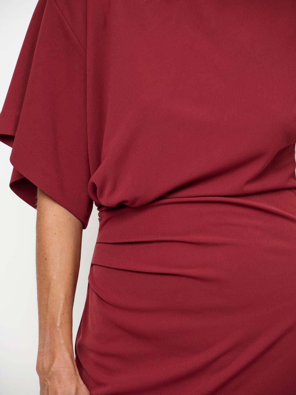 Dante 6 Aliki asymmetrische luxe maxi jurk – Rood-100% polyester-DAMES JURKEN-Rood