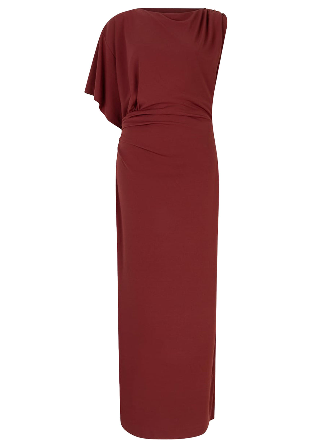 Dante 6 Aliki asymmetrische luxe maxi jurk – Rood-100% polyester-DAMES JURKEN-Rood