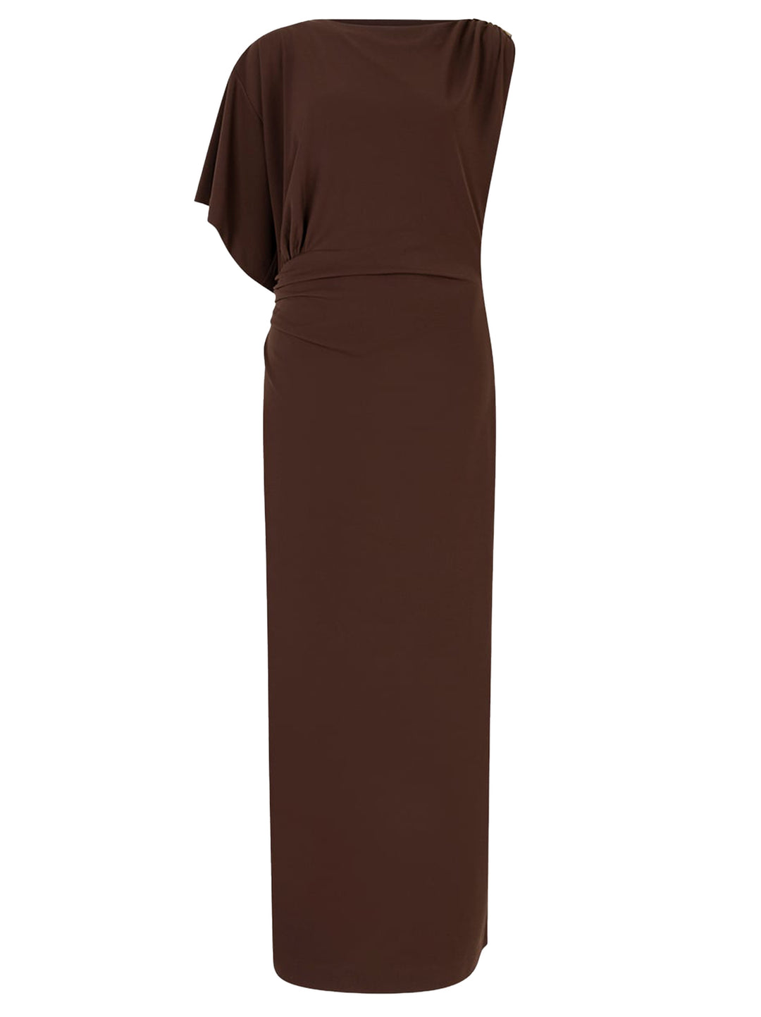 Dante 6 Aliki Lange jurk – Bruin-100% polyester-DAMES JURKEN-Bruin