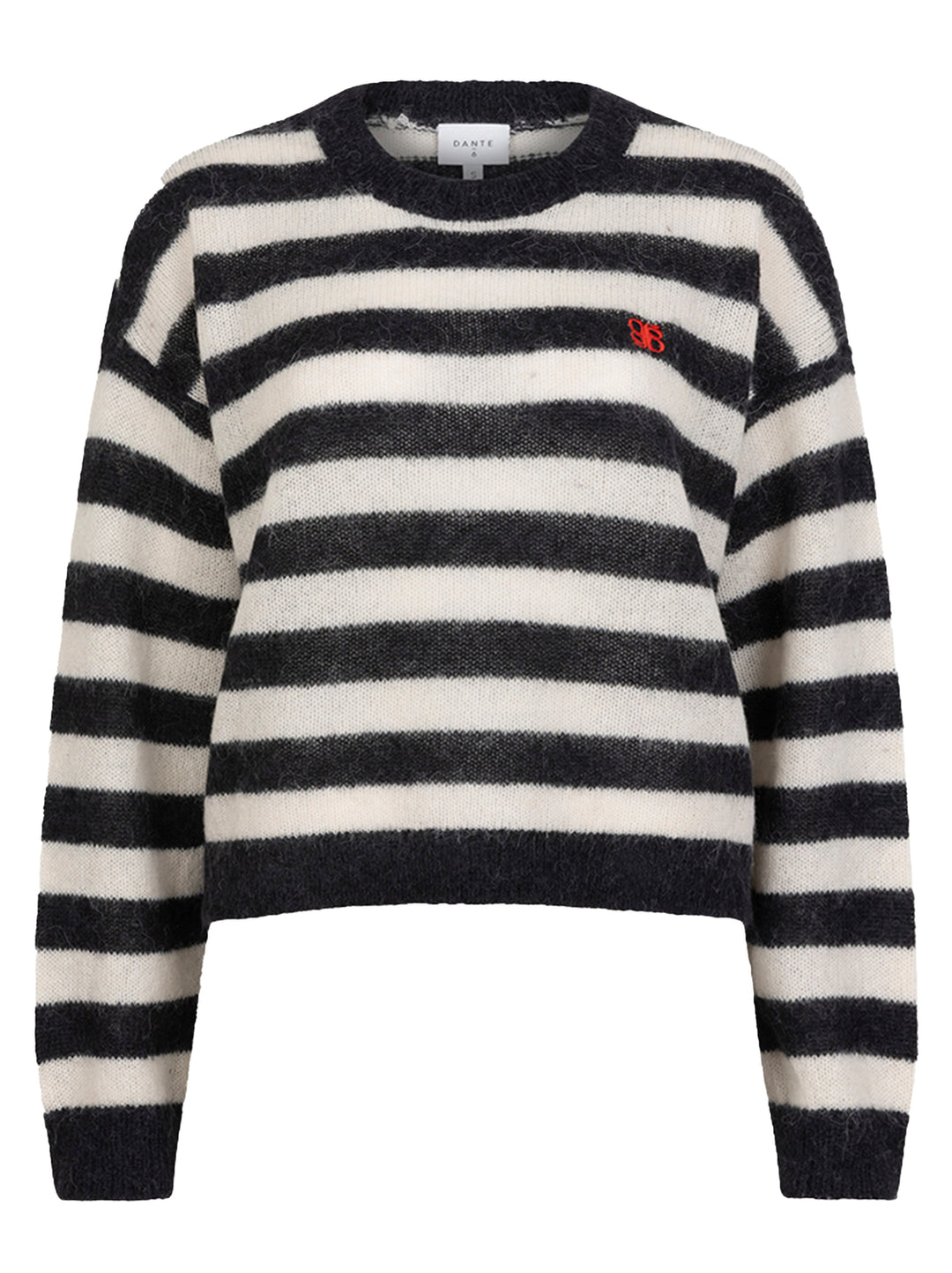 Dante 6 Ariama Trui – Streep-41% alpaca, 22% wool, 37% polyamide-DAMES TRUIEN & VESTEN-Zwart