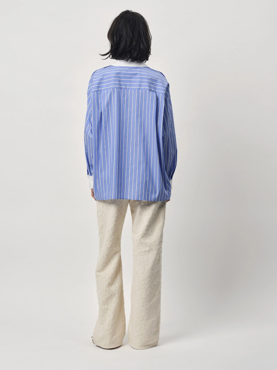 Dante 6 blouse DANDY-73% katoen, 23% polyamide, 4% elasthaan-DAMES TOPS & BLOUSES-Blauw