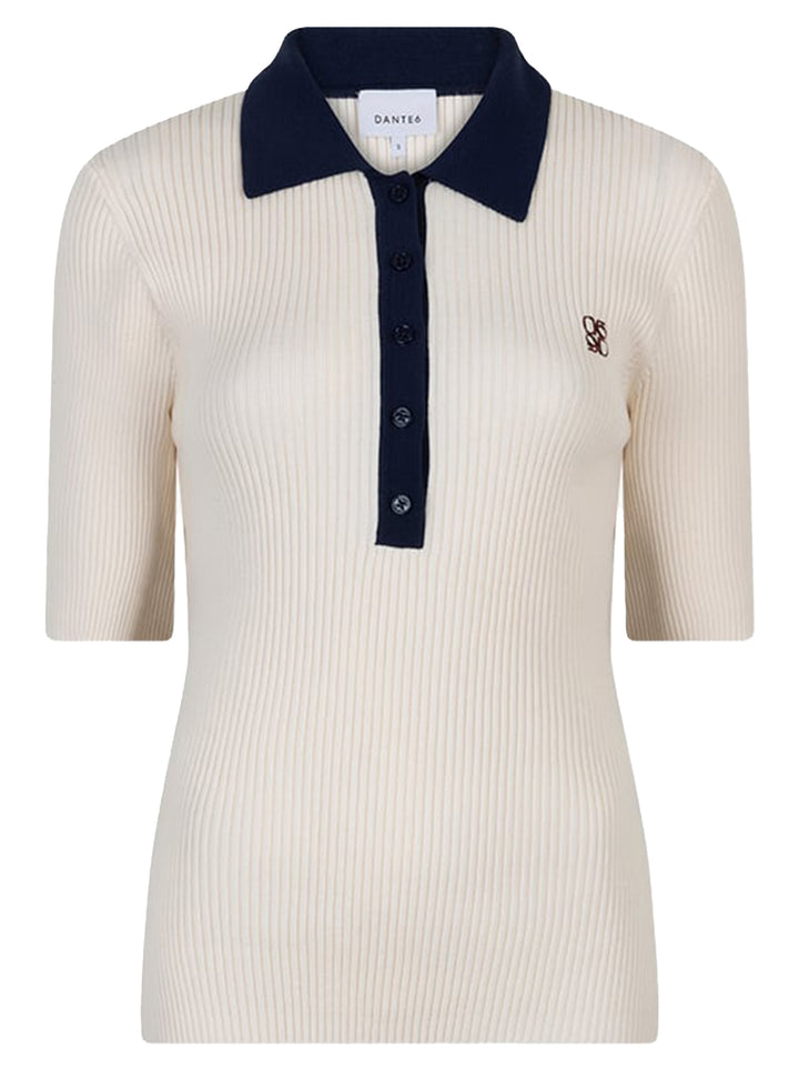 Dante 6 Byra Knitted Polo - Room-72% viskose, 28% polyester-DAMES TOPS & BLOUSES-Room