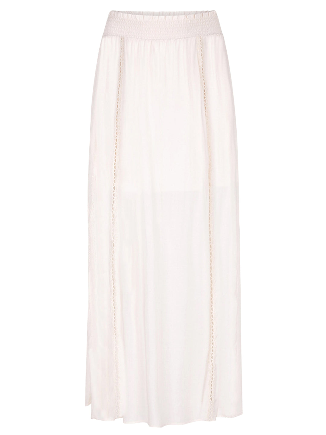 Dante 6 Callahan boho maxi rok met verfijnd detail-100% viskose-DAMES ROKKEN-Beige