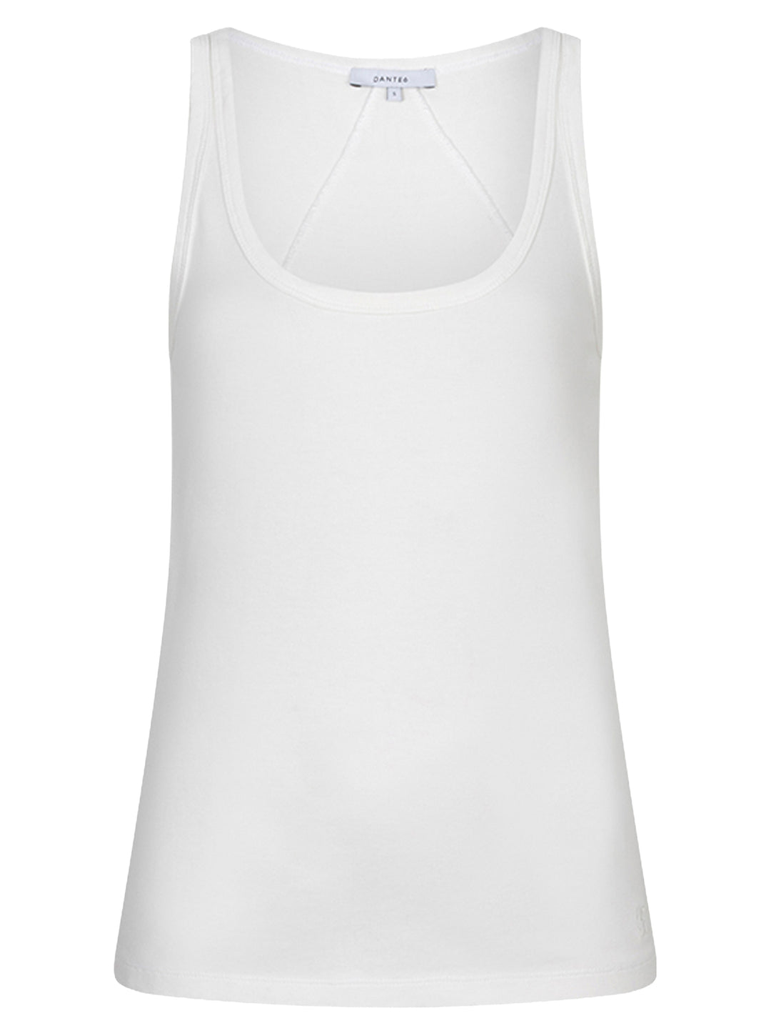 Dante 6 Cobee Tanktop – Wit-95% katoen, 5% elastaan-DAMES TOPS & BLOUSES-Wit