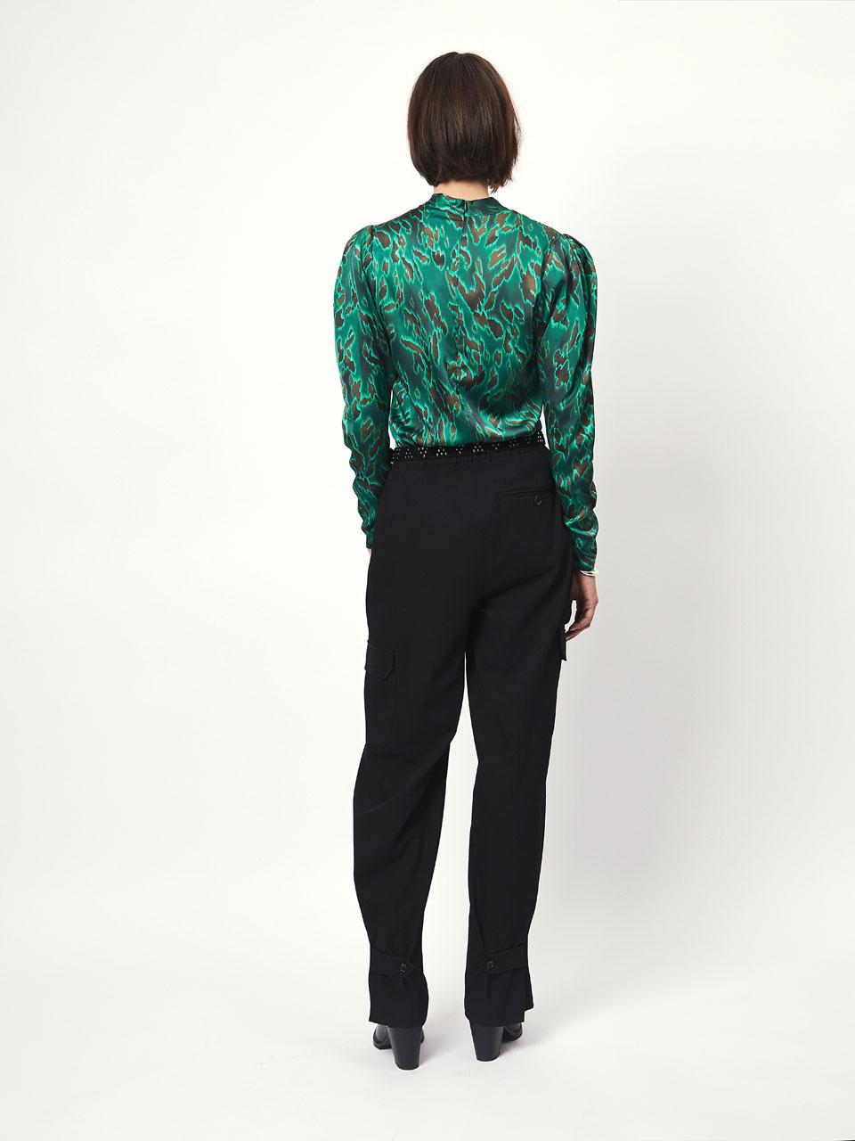 Dante 6 D6ENDORA blouse-100% poilyester-DAMES TOPS & BLOUSES-Groen