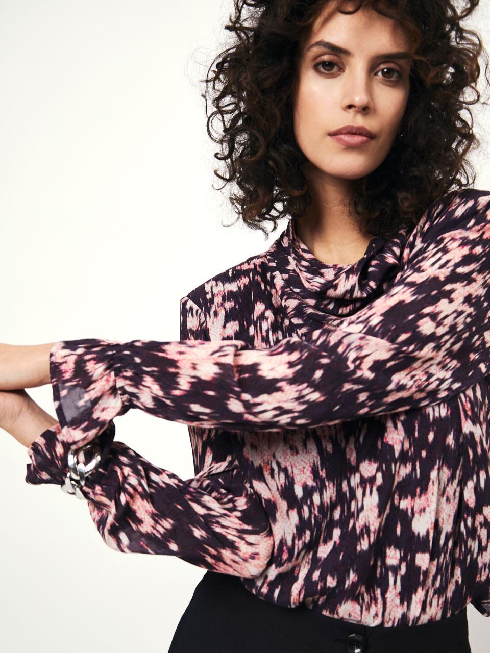 Dante 6 D6GALAXY top-32% viskose, 68% ecovero-DAMES TOPS & BLOUSES-Paars