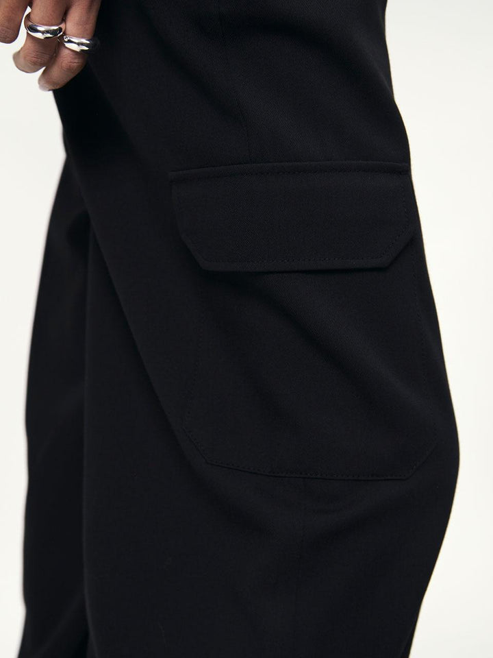 Dante 6 D6HARLOW pantalon-57% polyester, 30% tencel, 13% katoen-DAMES BROEKEN-Zwart