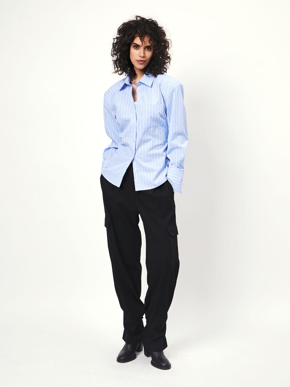 Dante 6 D6HARLOW pantalon-57% polyester, 30% tencel, 13% katoen-DAMES BROEKEN-Zwart