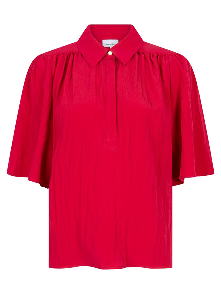 Dante 6 Devi cropped blouse – Rood-81% viscose, 19% polyamide-DAMES TOPS & BLOUSES-Rood