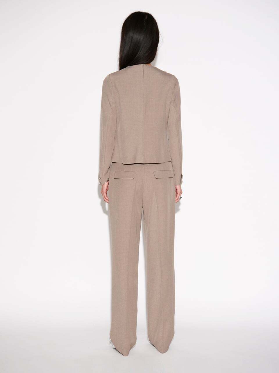 Dante 6 Gillian Top – Bruin-95% polyester, 5% elastaan-DAMES TOPS & BLOUSES-Bruin