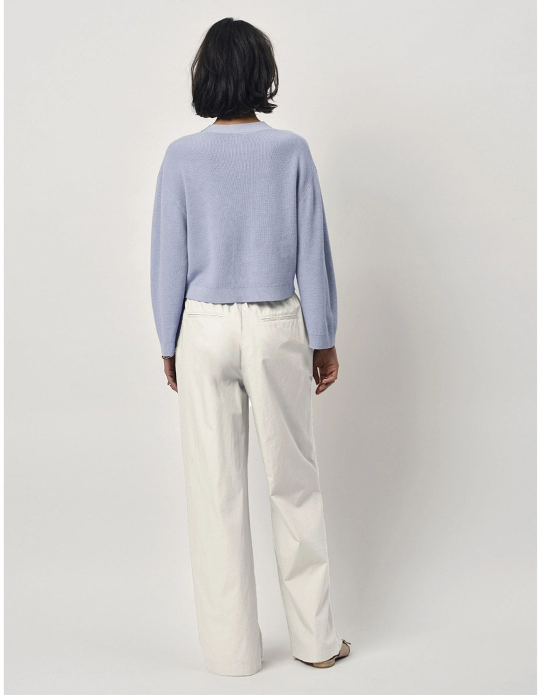 Dante 6 JENY vest lichtblauw-80% katoen, 20% wol-DAMES TRUIEN & VESTEN-Blauw