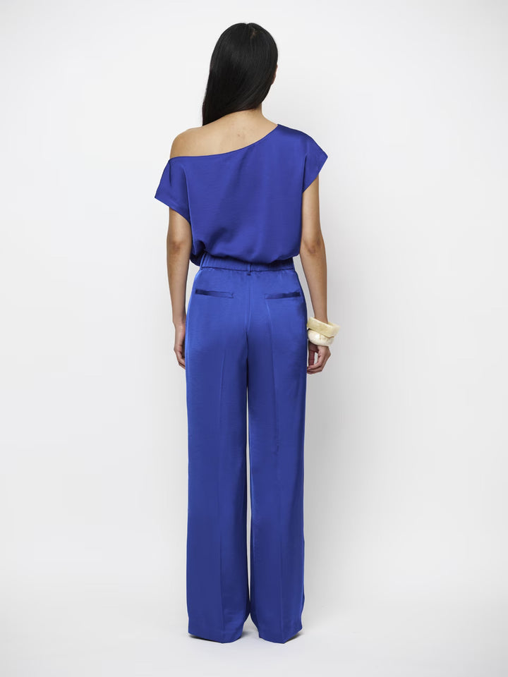 Dante 6 Jules satijnen broek – Blauw-100% polyester-DAMES BROEKEN-Blauw