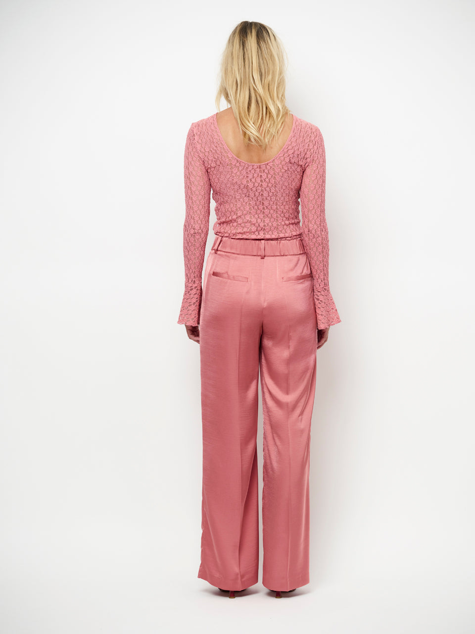 Dante 6 Jules Wide leg pantalon – Roze-100% polyester-DAMES BROEKEN-Roze