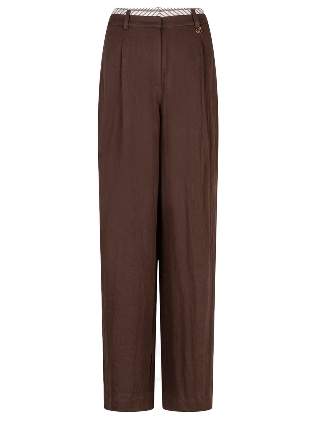 Dante 6 Kenila Pantalon – Bruin-67% viscose, 33% polyamide-DAMES BROEKEN-Bruin