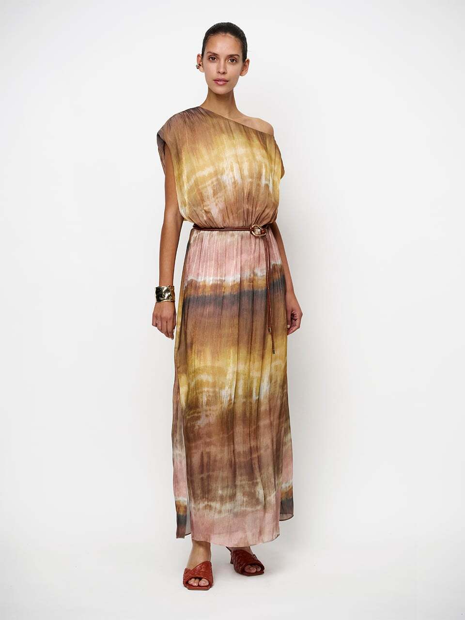 Dante 6 Kylan maxi jurk met print-100% polyester-DAMES JURKEN-Divers