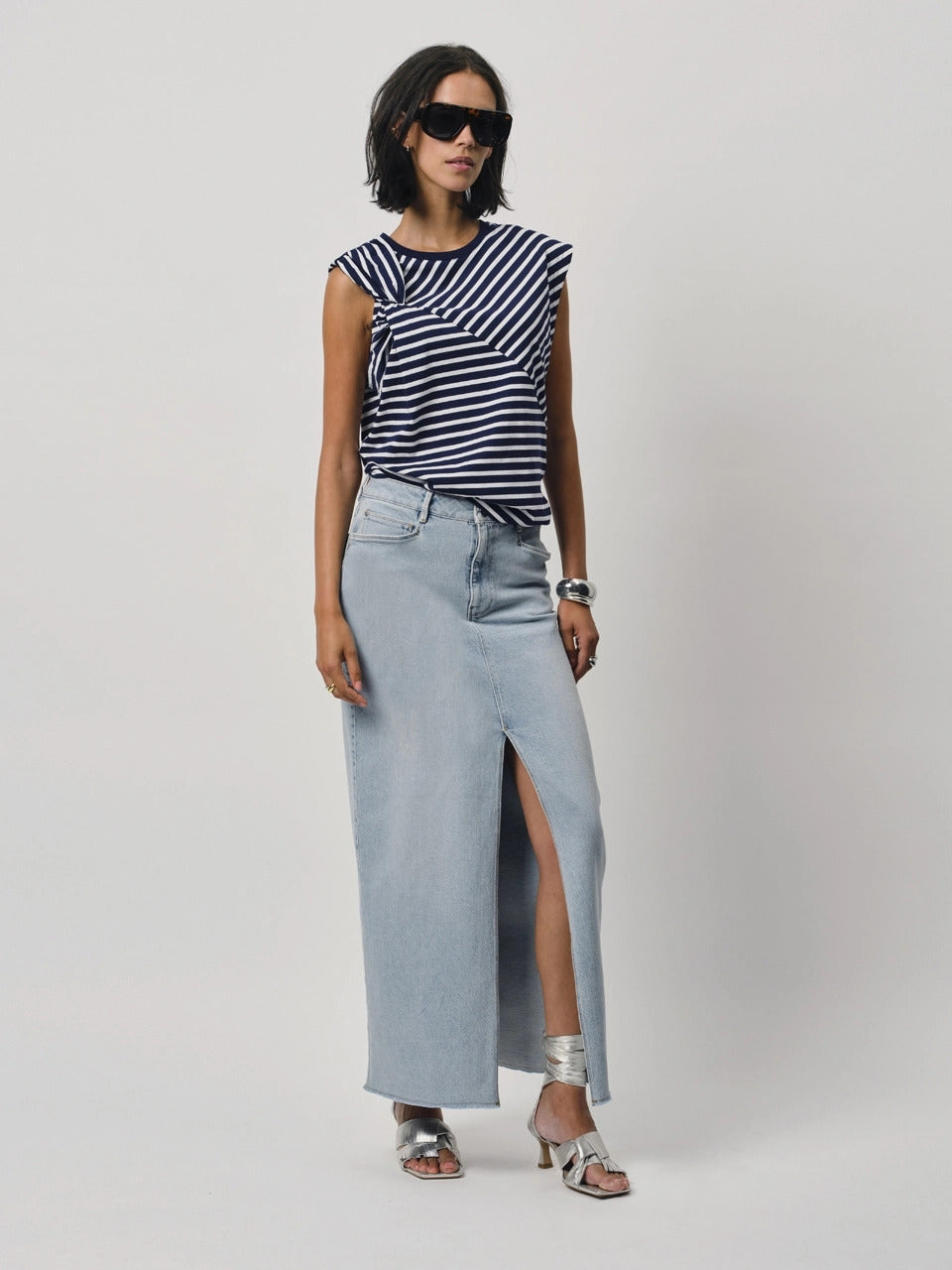 Dante 6 lange rok FERAL-99% katoen, 1% elasthaan-DAMES ROKKEN-Blauw