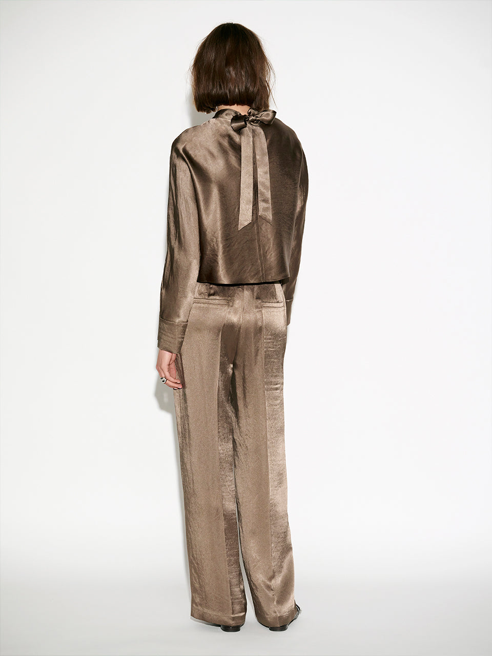 Dante 6 Lorelle Boxy Top – Bruin-100% polyester-DAMES TOPS & BLOUSES-Bruin