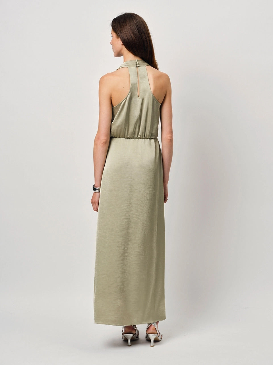 Dante 6 Marryme Halterjurk-100% polyester<br />-DAMES JURKEN-Groen