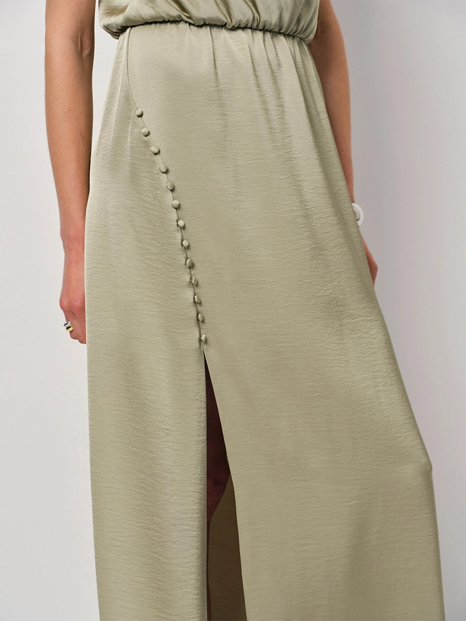 Dante 6 Marryme Halterjurk-100% polyester<br />-DAMES JURKEN-Groen