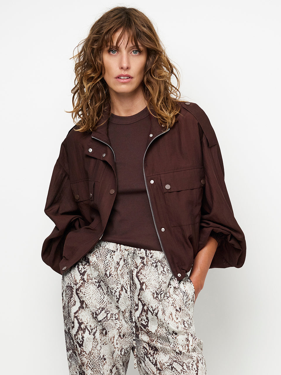 Dante 6 Mindy Jacket - Bruin -70% viskose, 30% polyamide-DAMES JASSEN & JACKS-Bruin