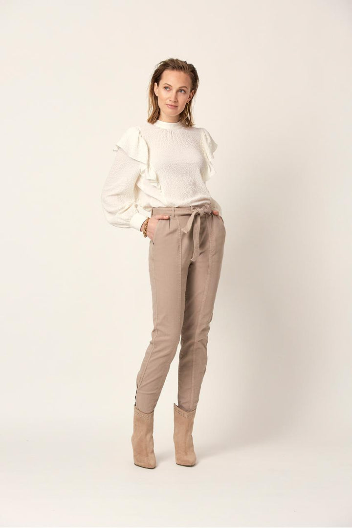 Dante 6 Moonchild top-51% polyester, 48% viskose, 1% polyamide-DAMES TOPS & BLOUSES-Wit