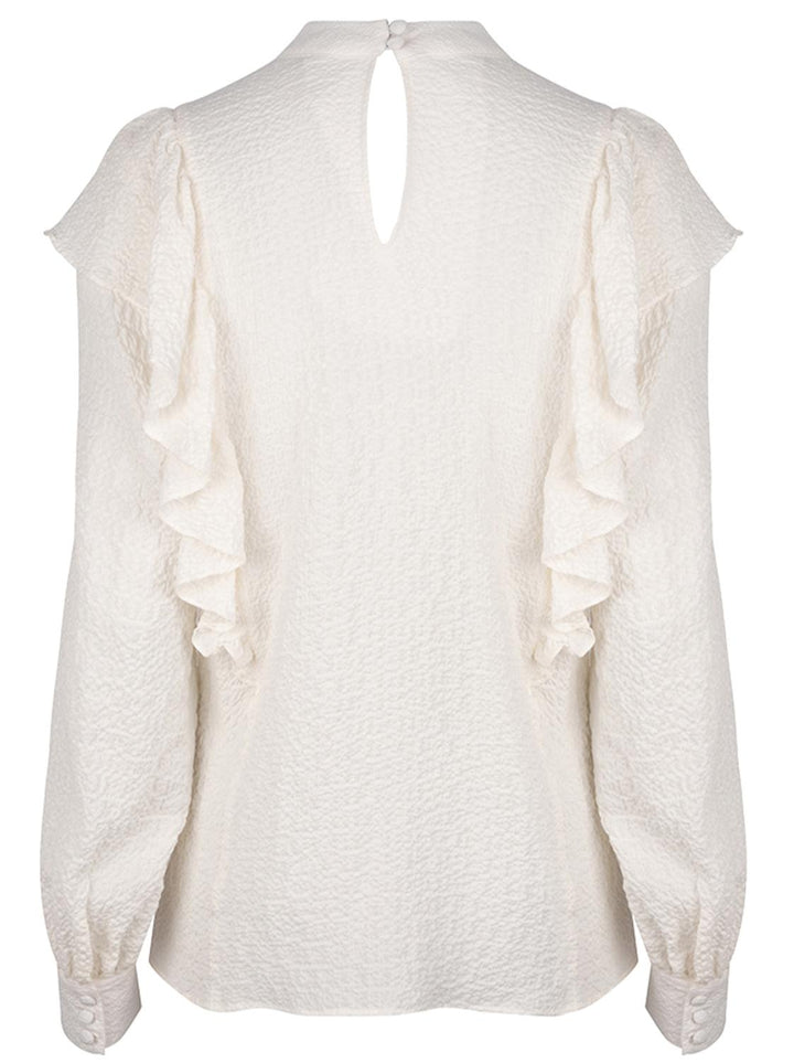 Dante 6 Moonchild top-51% polyester, 48% viskose, 1% polyamide-DAMES TOPS & BLOUSES-Wit